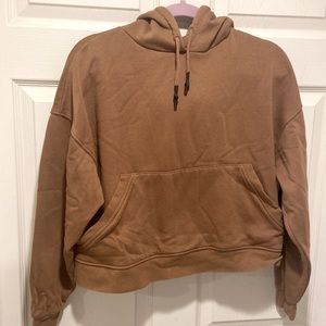 Brown crop hoodie